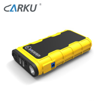 CARKU 12000mAh battery jump starter kit 600A to jumpstart car gasoline engine 4.0L and diesel engine 2.0L